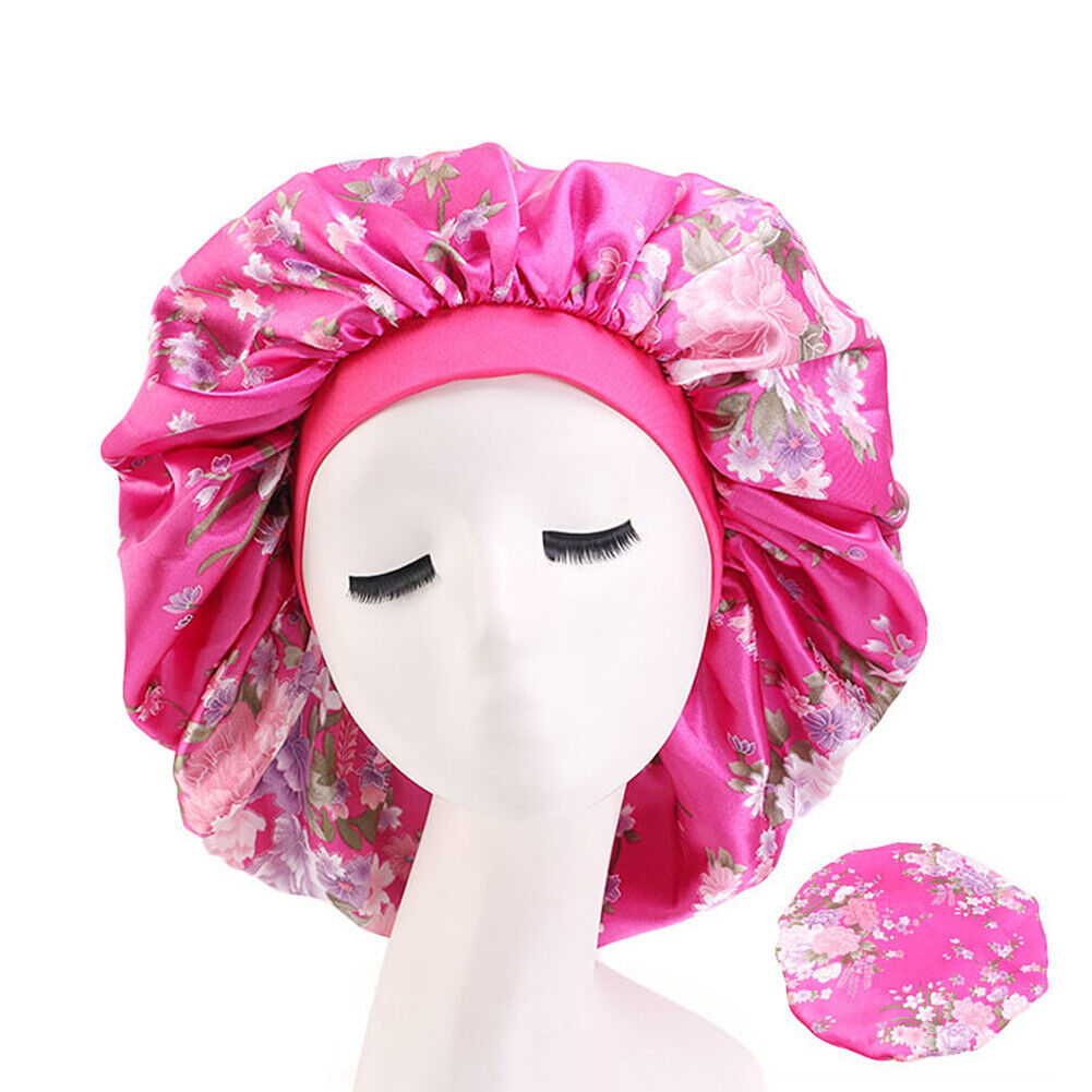 Kitcheniva Extra Large Long Hair Care Satin Bonnet Cap