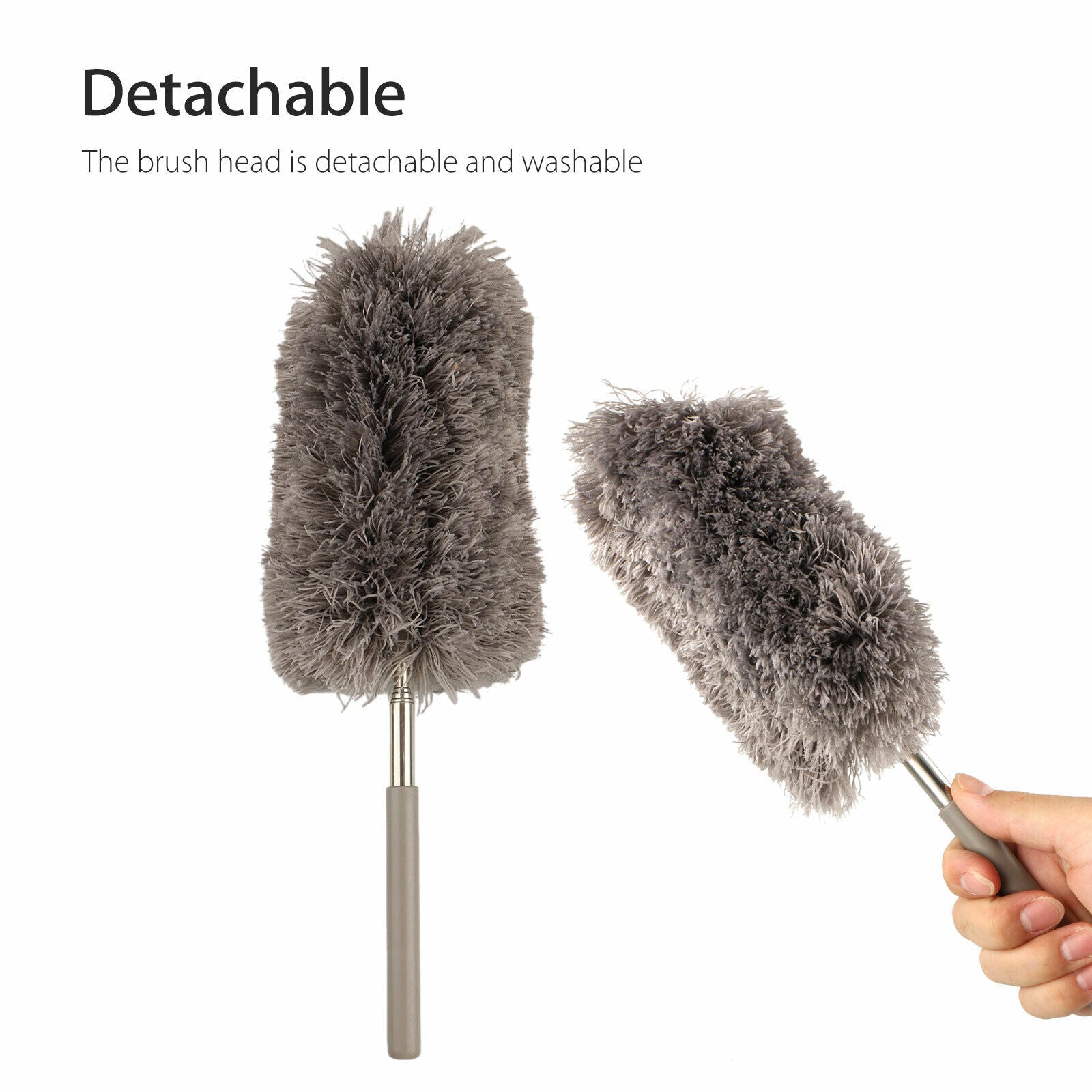 Kitcheniva Adjustable Soft Microfiber Feather Duster Dusting Brush