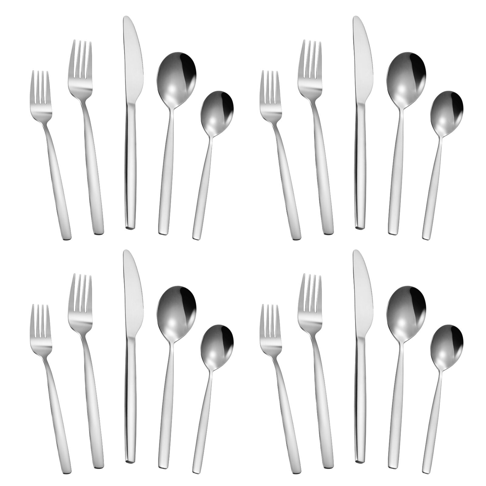 Kitcheniva 30-Pcs Stainless Steel Silverware Cutlery Set