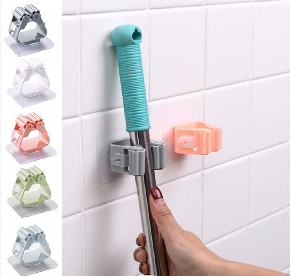 Kitcheniva 5 PCS Wall Mount Mop Broom Holder