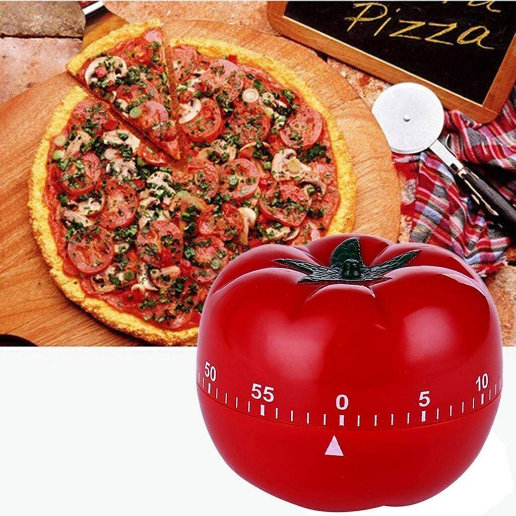 Kitcheniva Cooking Timer 60 Minutes, Tomato Shaped