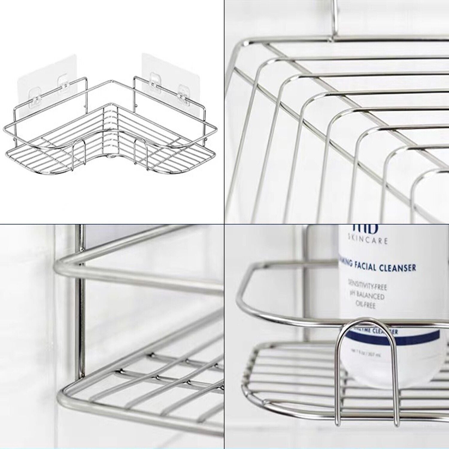 Kitcheniva Stainless Steel Shower Caddy Corner Shelf