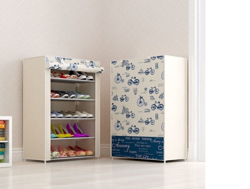 Kitcheniva 6-Layer 5-Shelf Shoes Cabinet Storage Organizer Shoe Rack