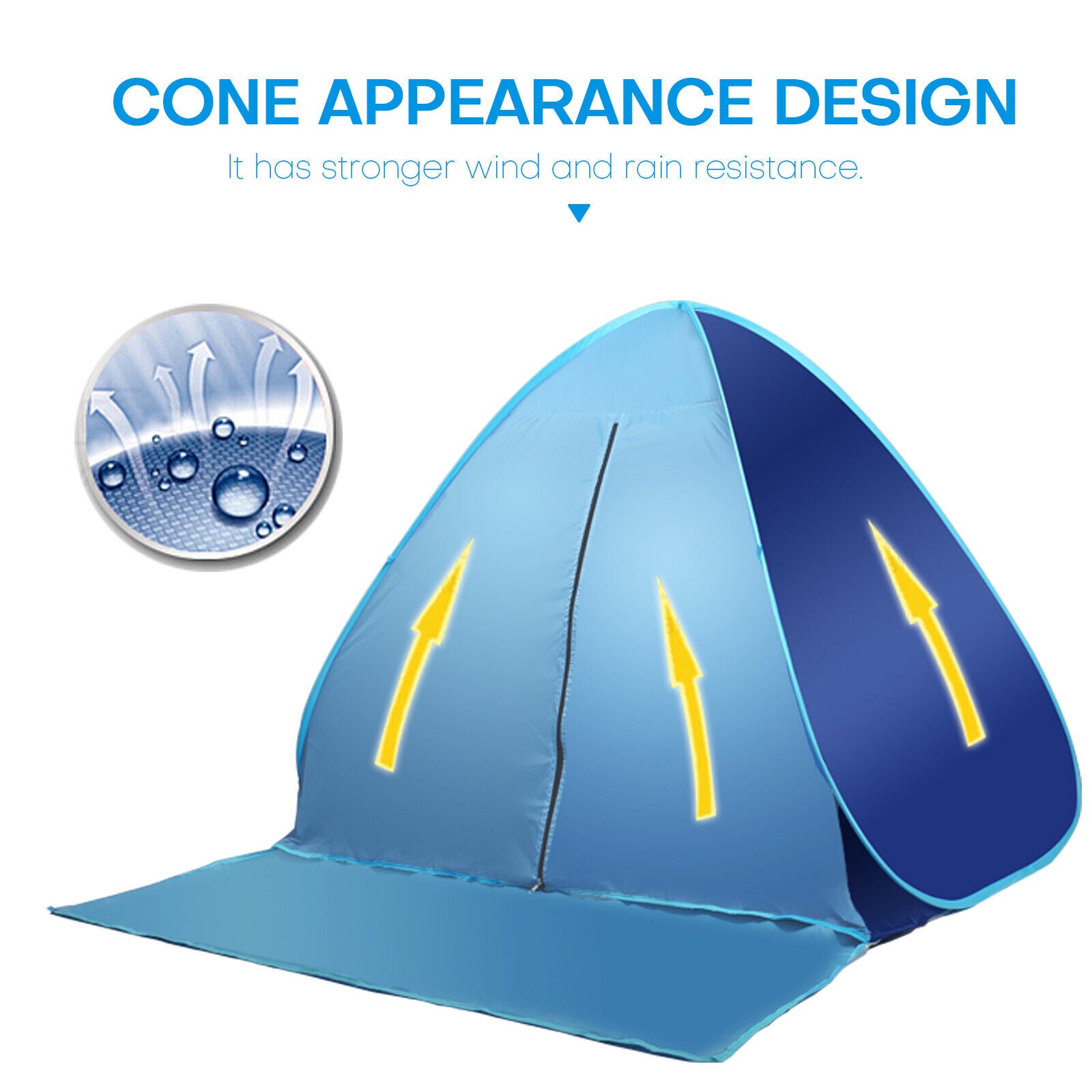 Kitcheniva Portable Pop Up Shade Beach Tent