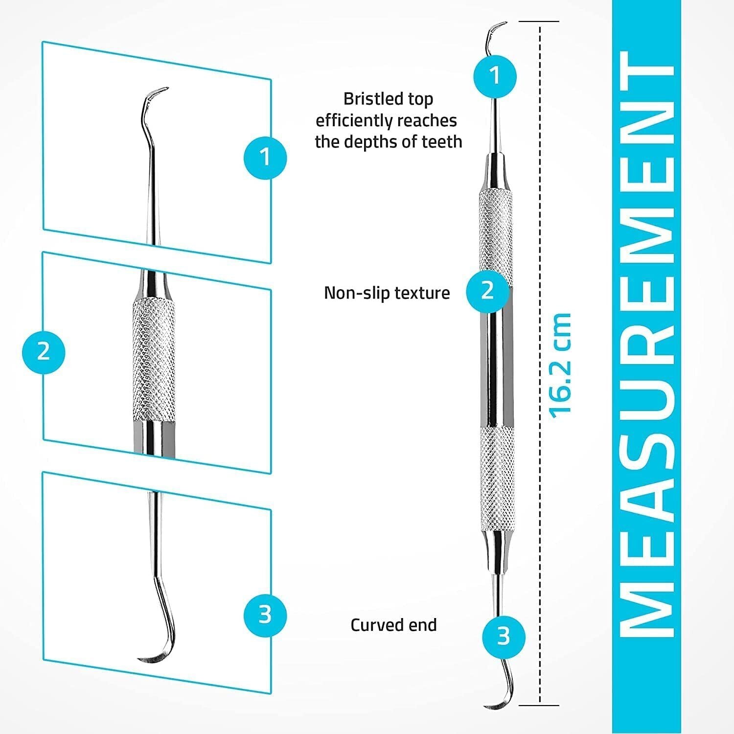 Kitcheniva Dental Tarter Scraper Stainless Steel Dentist Tool