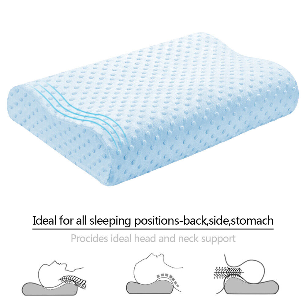 Kitcheniva Orthopedic Memory Foam Pillow With Velvet Cover