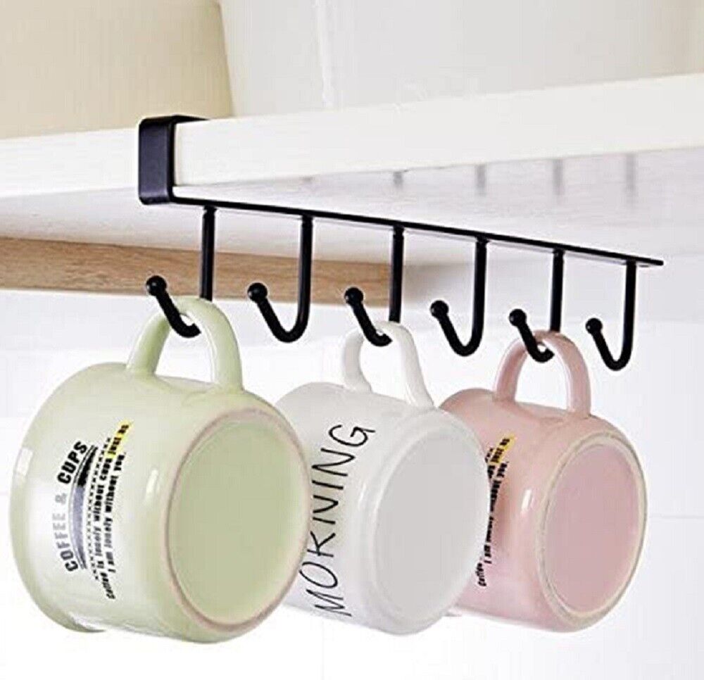 Kitcheniva 2-Piece Under Shelf Coffee Cup Mug Holder