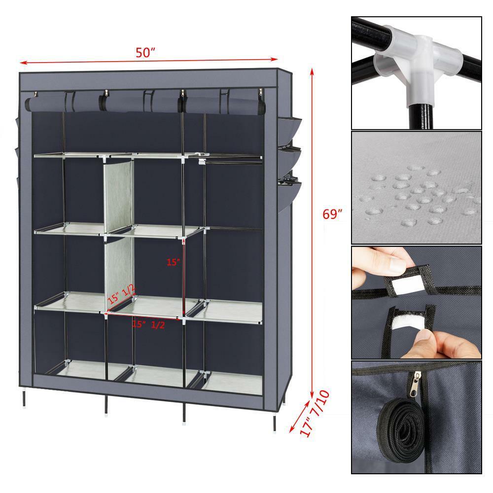 Kitcheniva Portable Heavy Duty Wardrobe Storage Organizer