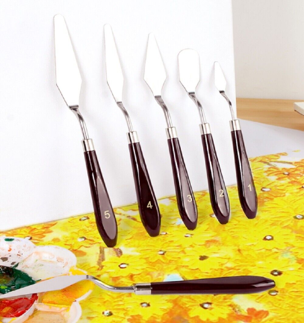 Kitcheniva 5PCS Stainless Palette Knife Scraper Spatula Set