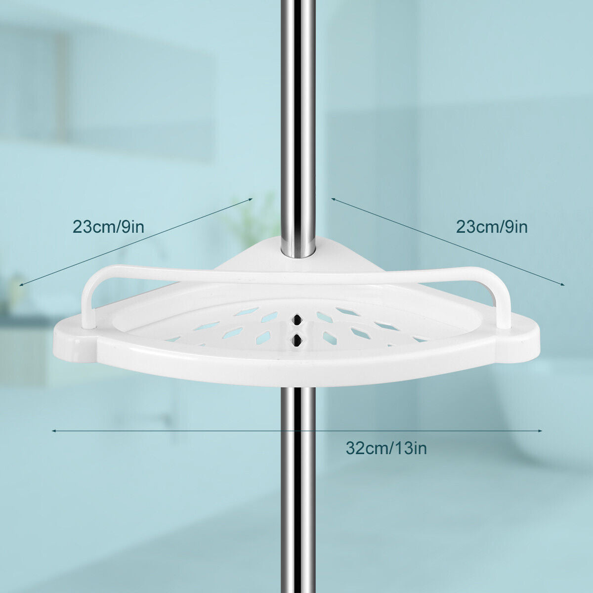 Kitcheniva 4-Tier Metal Shower Corner Caddy Shelf