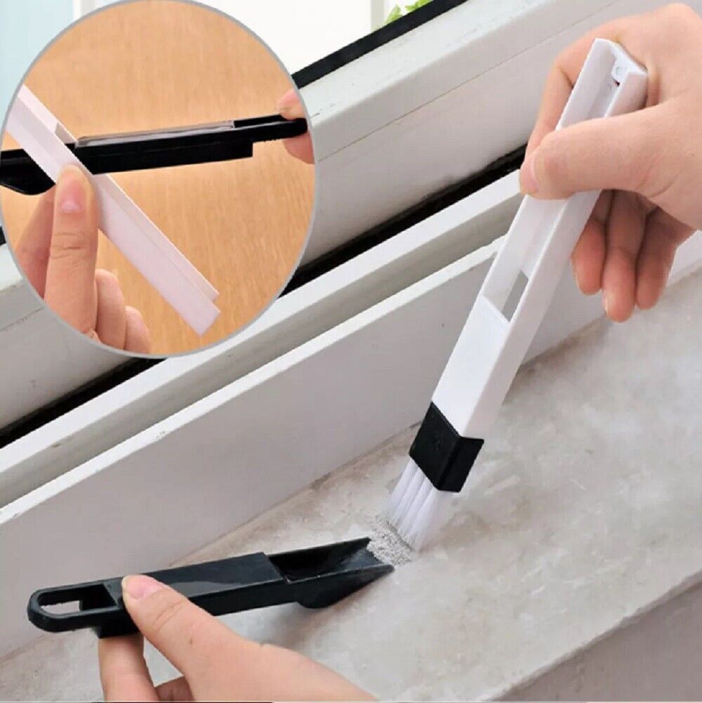 Kitcheniva 2-Pcs 2-In-1 Multipurpose Window Door Keyboard Cleaning Brush