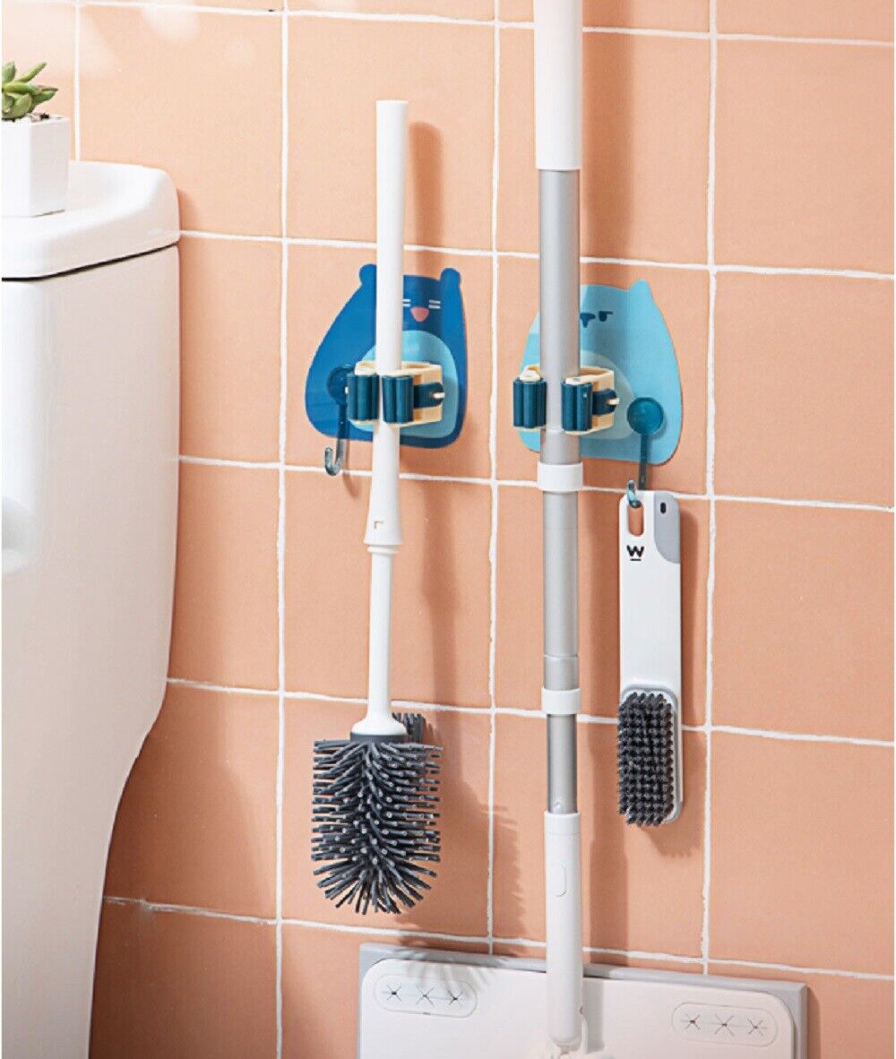 Kitcheniva 4-PCS Mop Broom Holder Self-adhesive