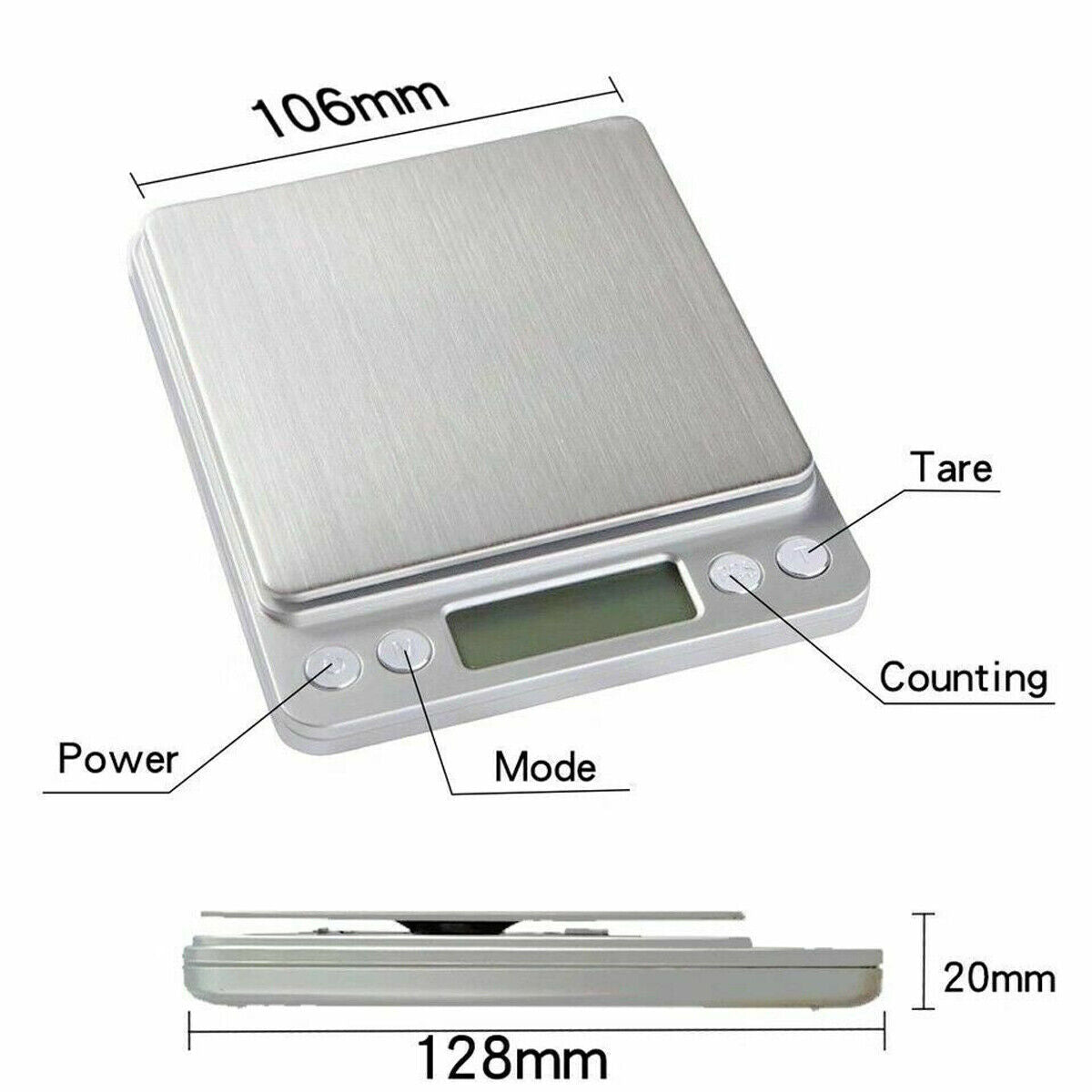 Kitcheniva Digital Scale 0.1g x 3000g