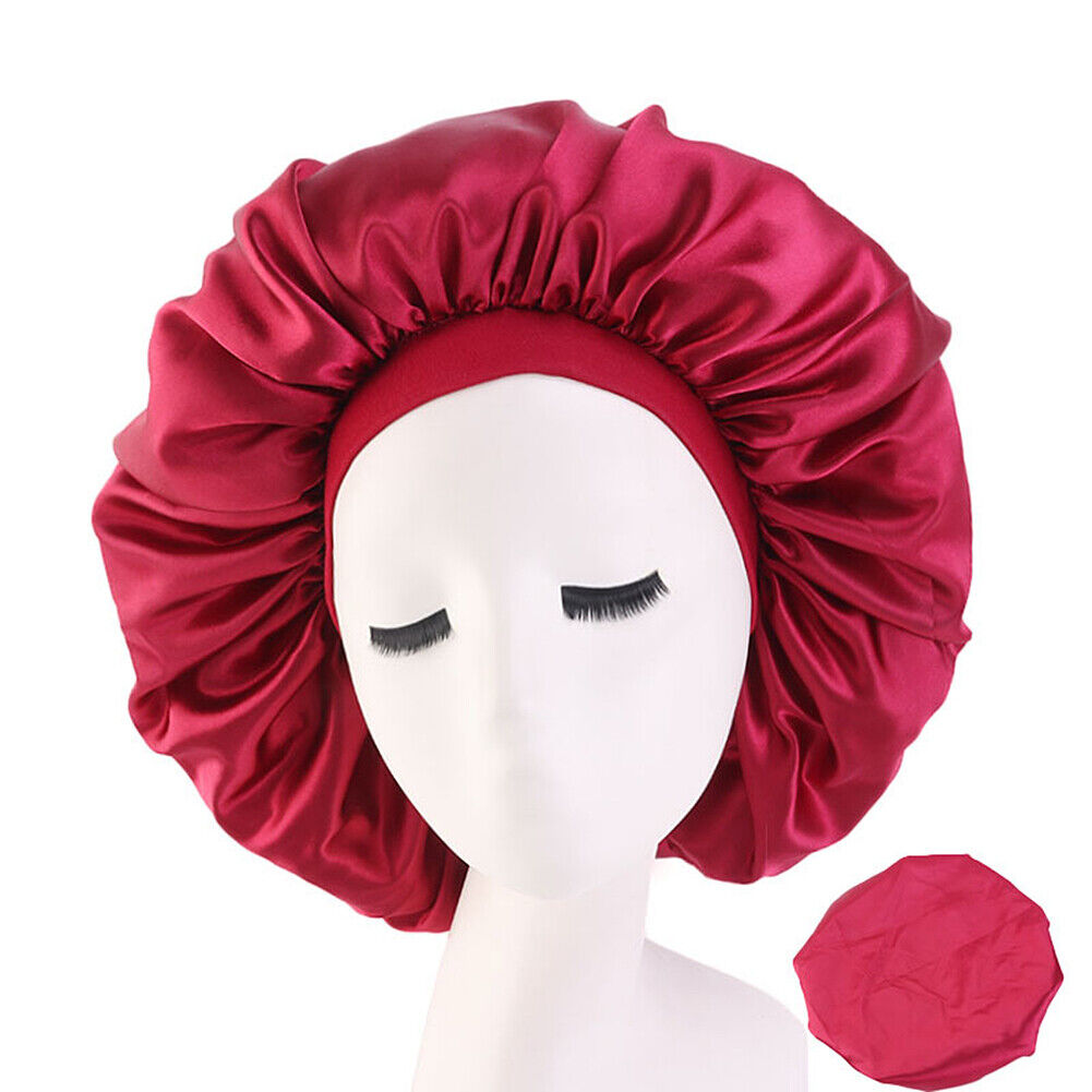 Kitcheniva Extra Large Long Hair Care Satin Bonnet Cap