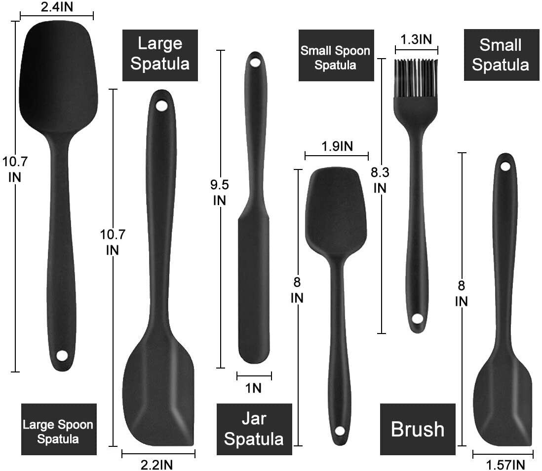 Kitcheniva Silicone Spatula Set of 6