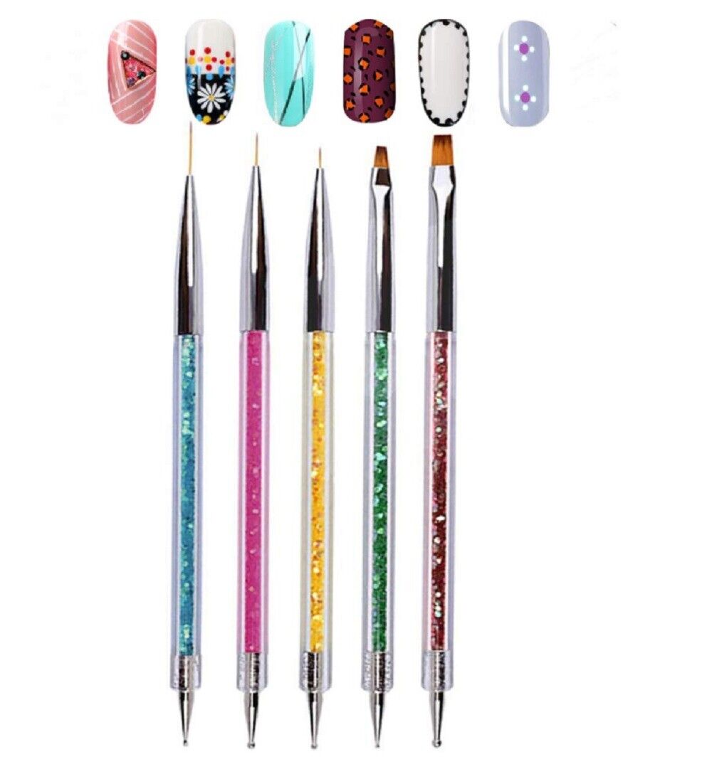 Kitcheniva 5-Pieces Double Ended Nail Art Brushes