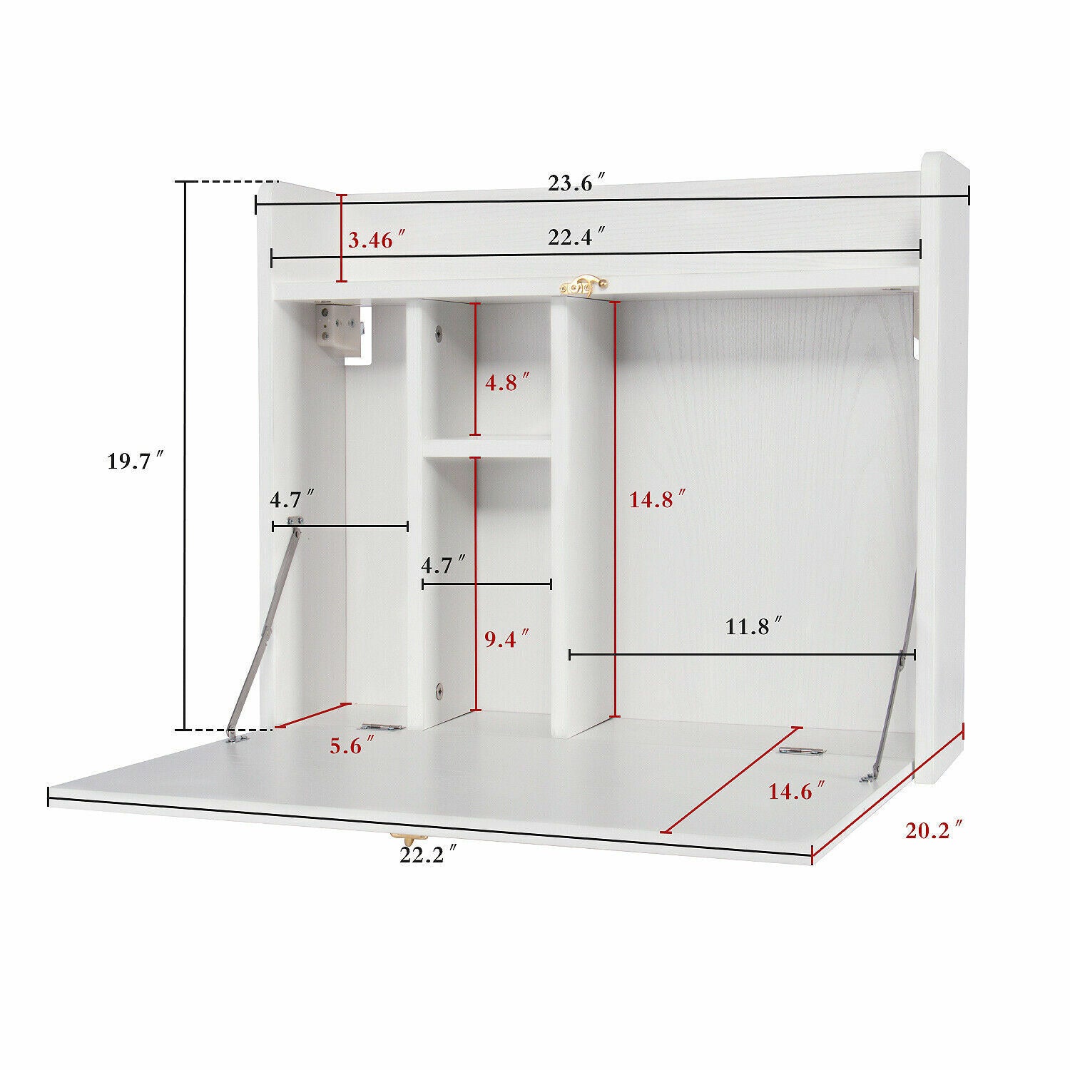 Kitcheniva Wall Mounted Table Floating Desk Computer Writing Desk