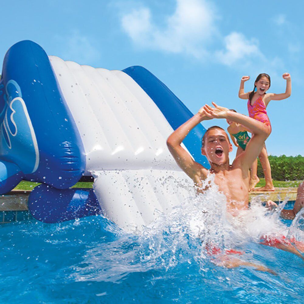 Kitcheniva Kool Splash Inflatable Pool Water Slide And Inflatable UFO Chair