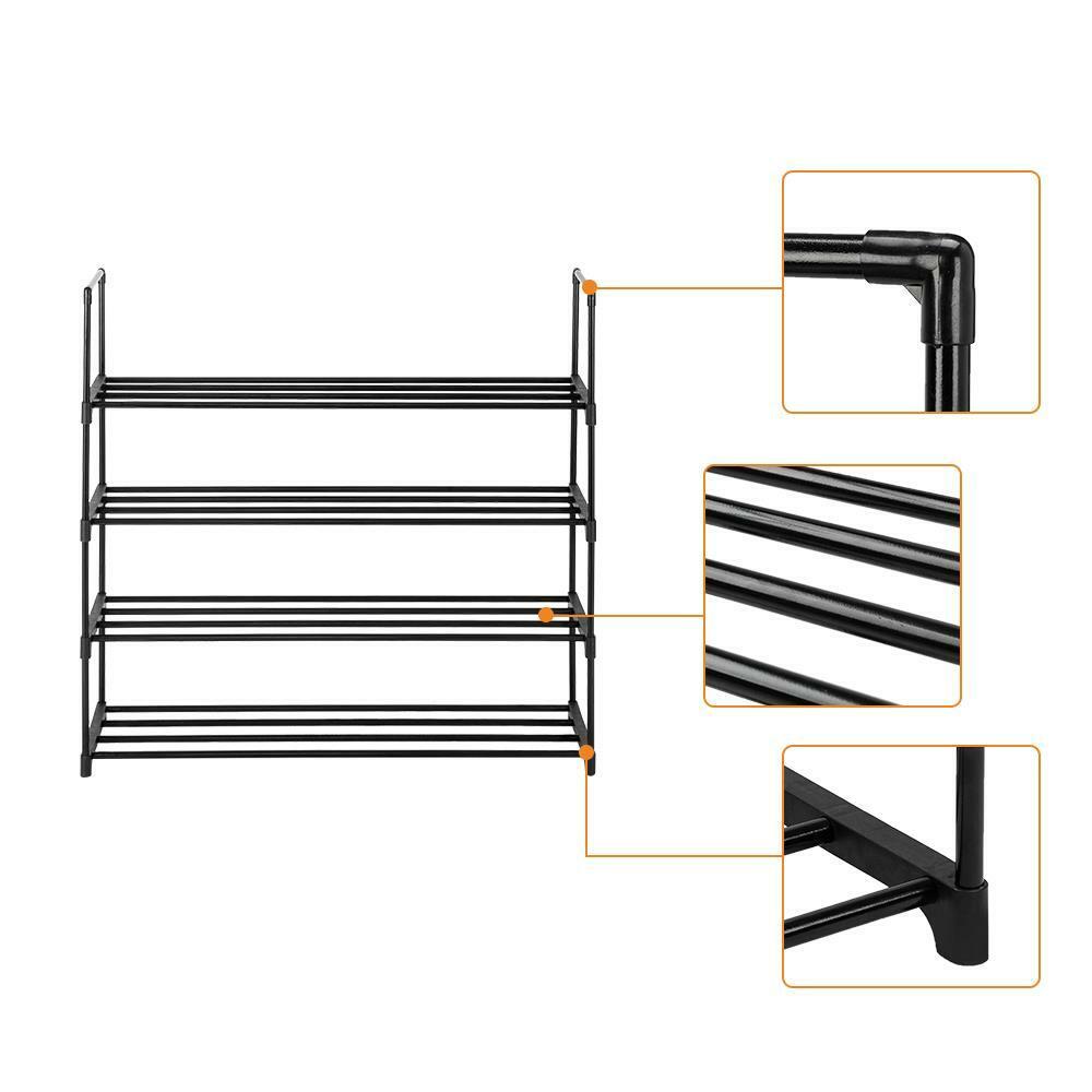 Kitcheniva Metal Shoe Racks Storage Organizer 4 Tiers