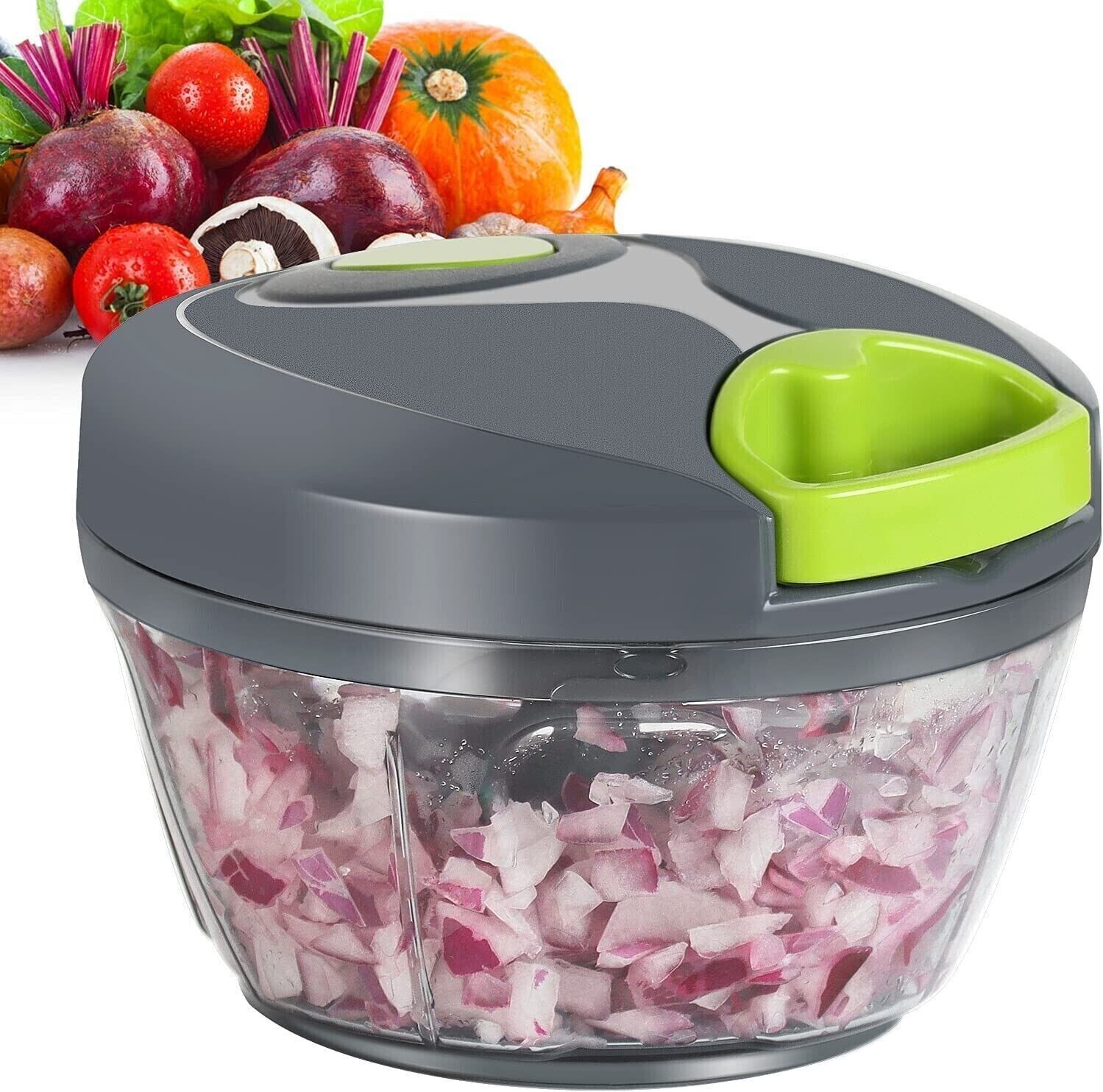 Kitcheniva Hand Pull String Vegetable Chopper Onions Manual Food Chopper