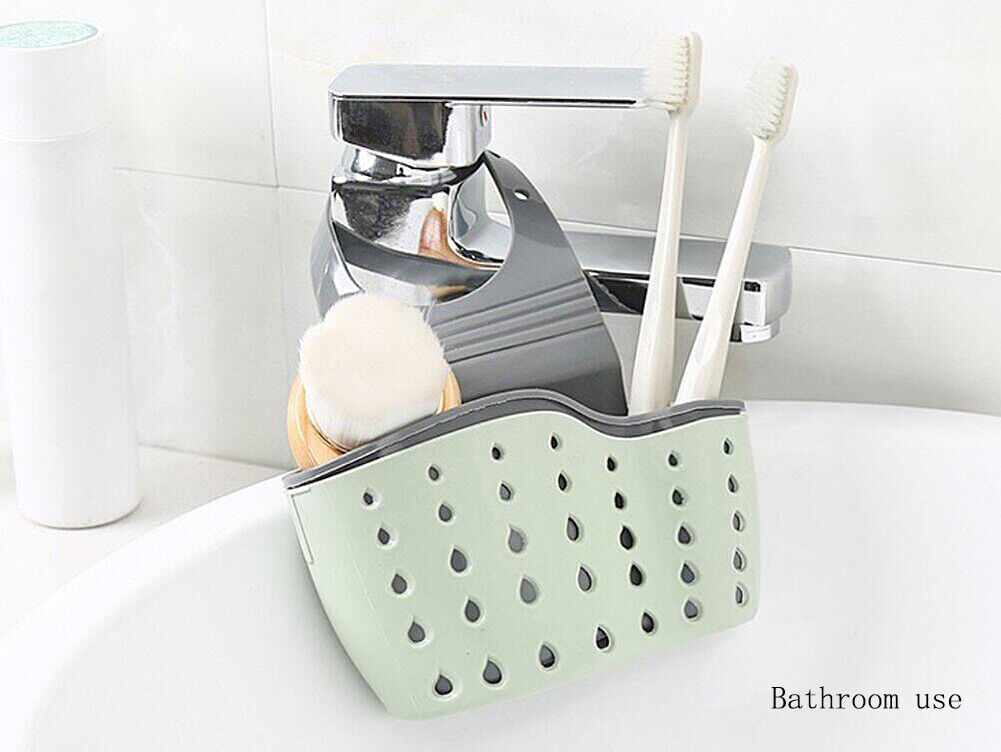 Kitcheniva 2-Pack Kitchen Organizer Sink Faucet Caddy Basket Cleaning Sponge Holder