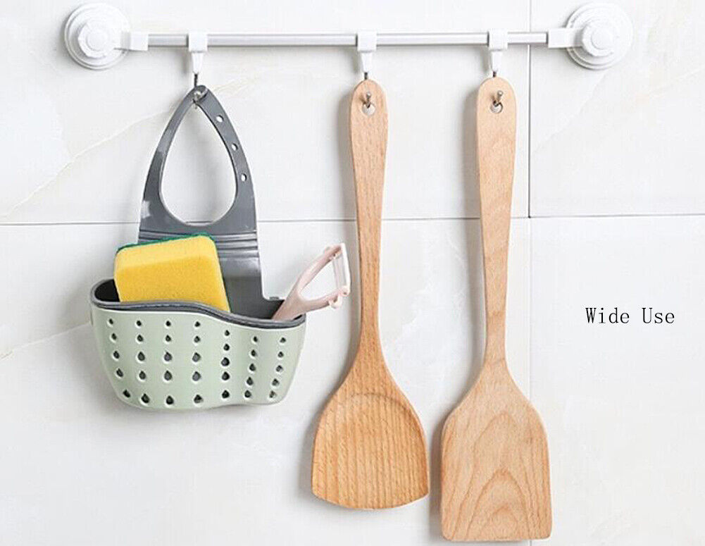 Kitcheniva 2-Pack Kitchen Organizer Sink Faucet Caddy Basket Cleaning Sponge Holder