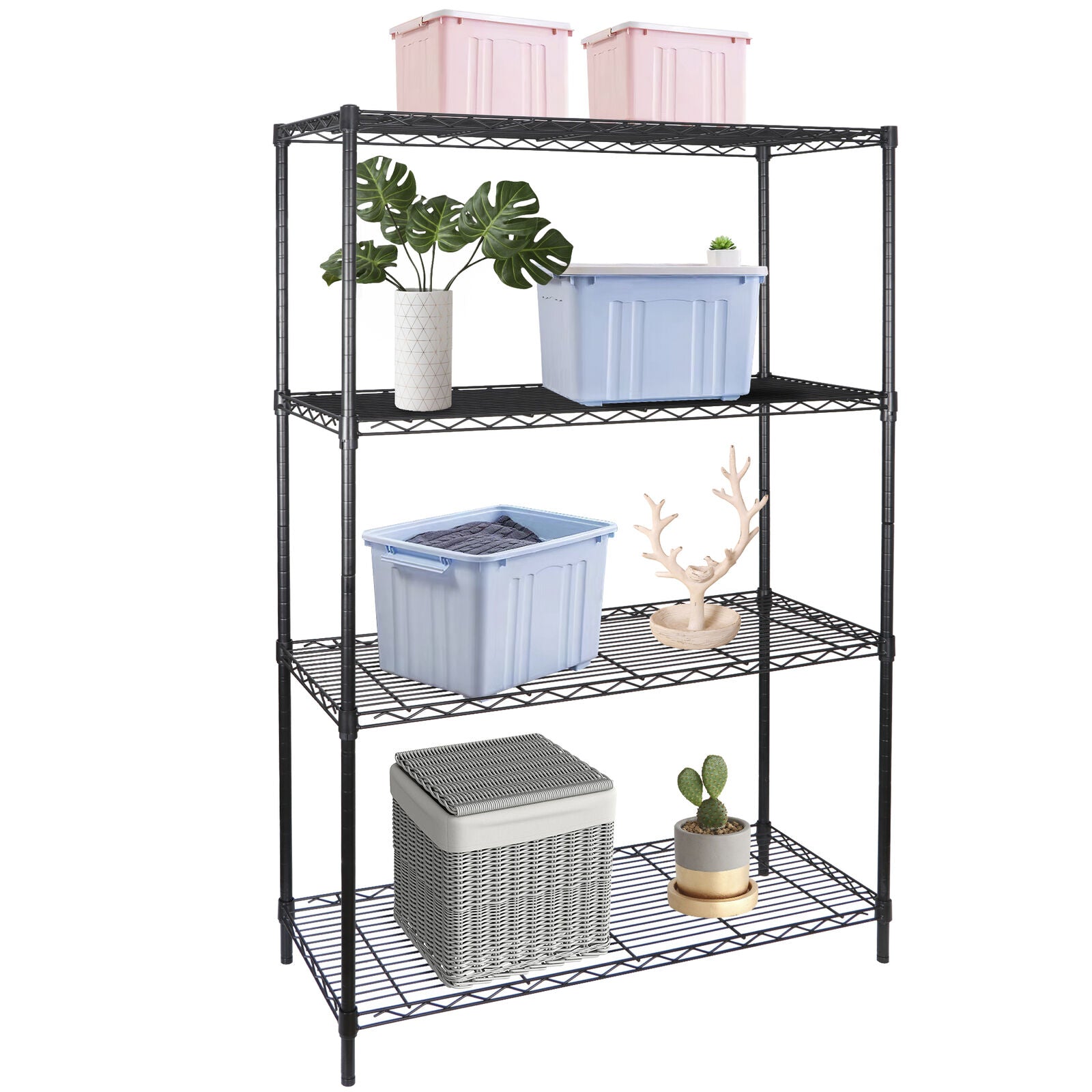 Kitcheniva 4-Tier Steel Organizer Wire Rack Heavy Duty Storage Shelving Unit