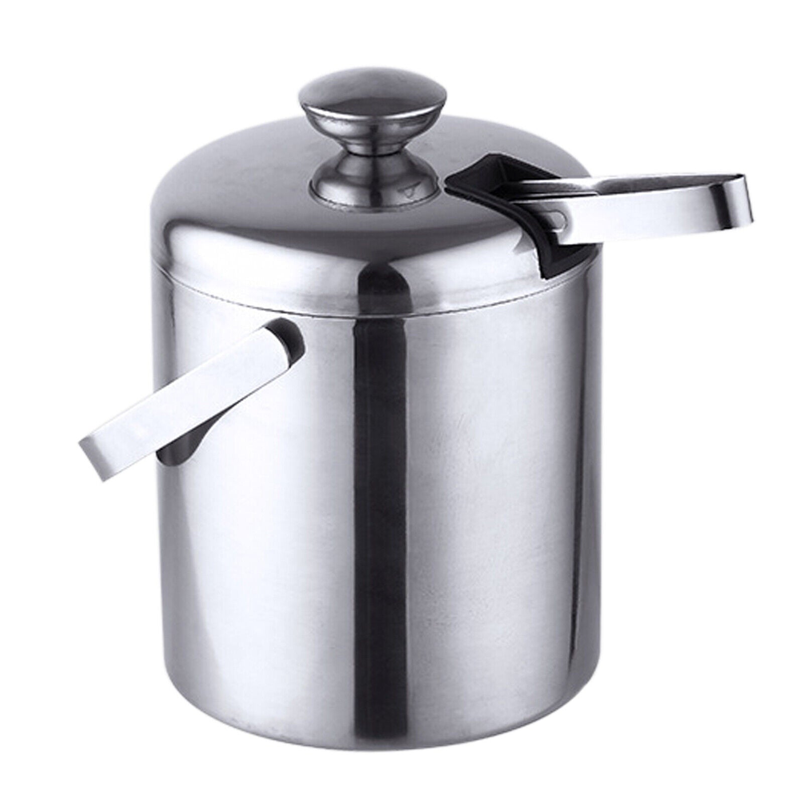 Kitcheniva Stainless-Steel Insulated Ice Bucket with Ice Tong and Lid 1.3L