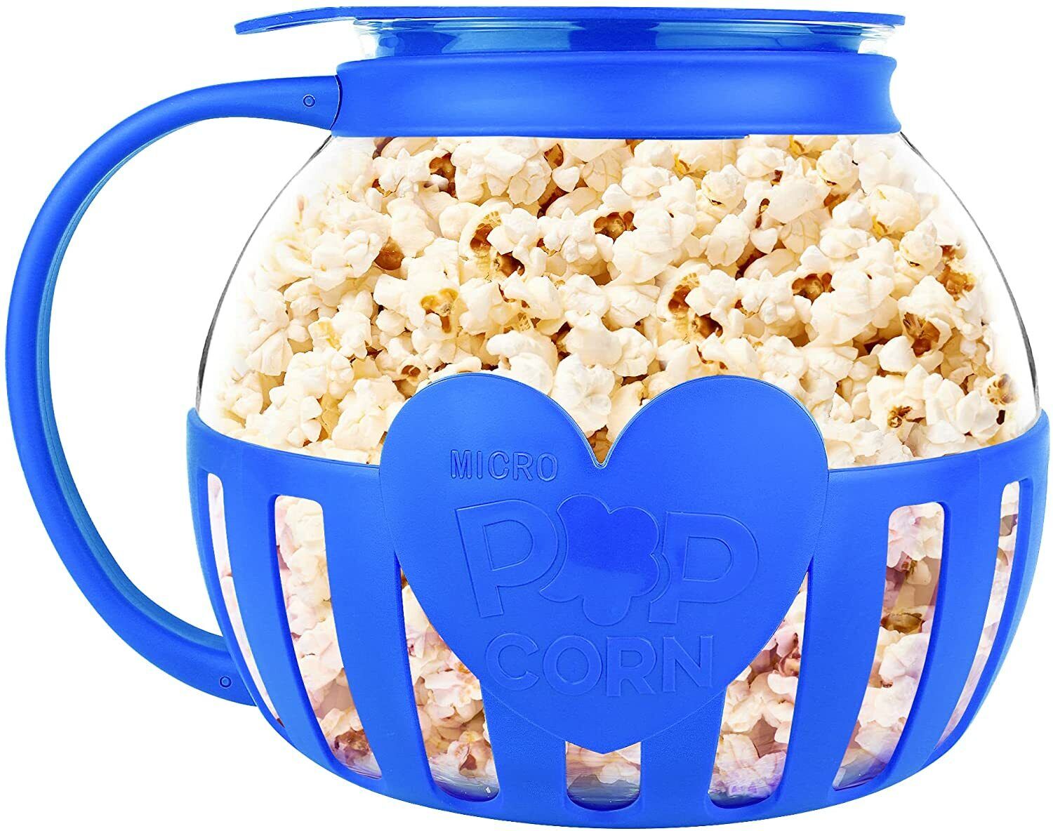 Korcci Original 3-in-1 Microwave Glass Popcorn Popper