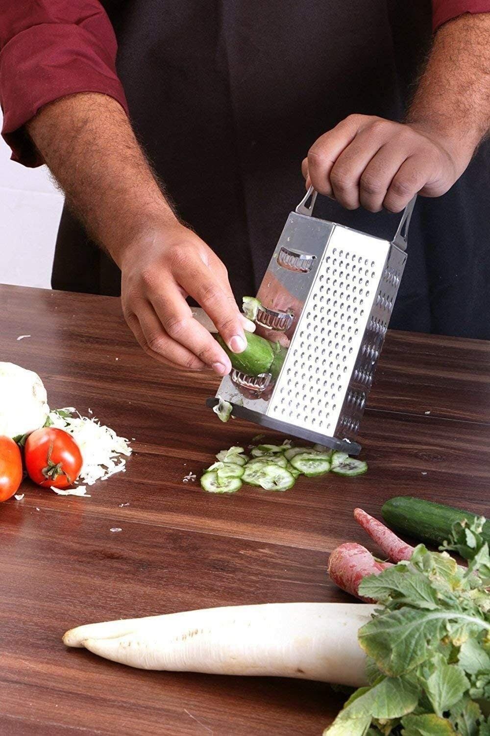 Utopia Cheese Grater 6 Sided Cheese Shredder