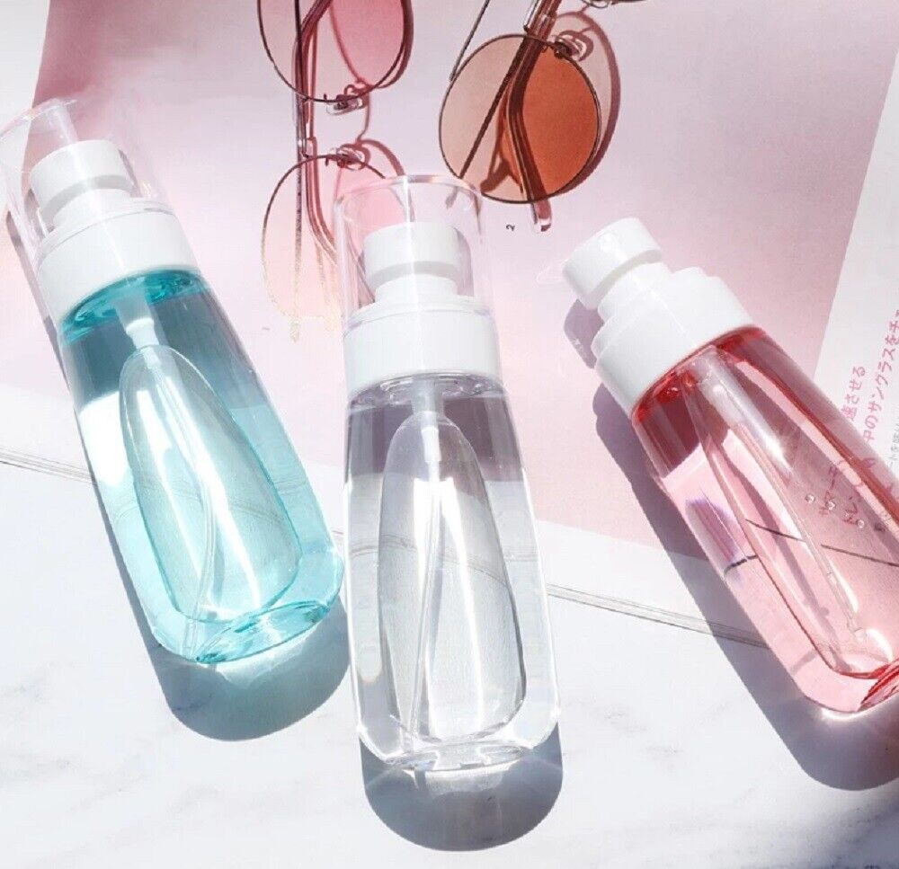 Kitcheniva 3-Pieces Transparent Plastic Round Spray Bottle