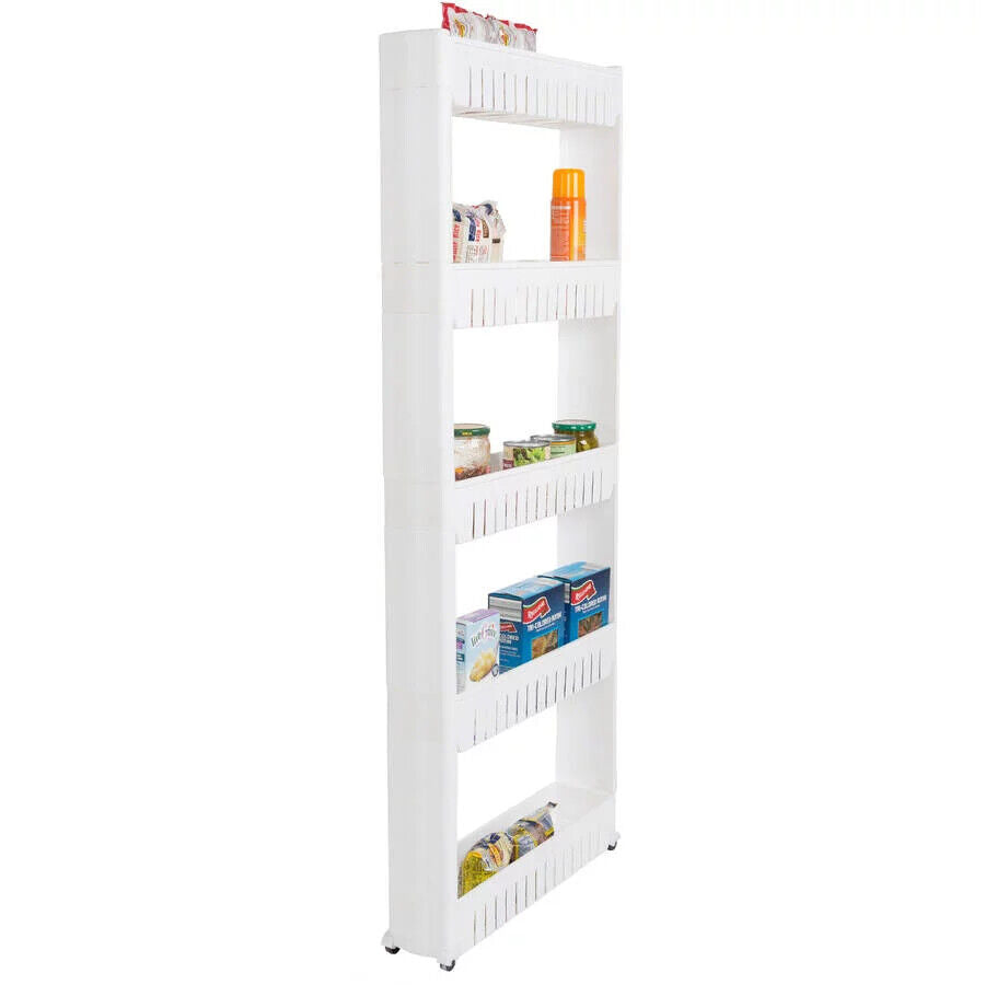 Kitcheniva Kitchen Storage Rack Fridge Side Shelf 5 Layer