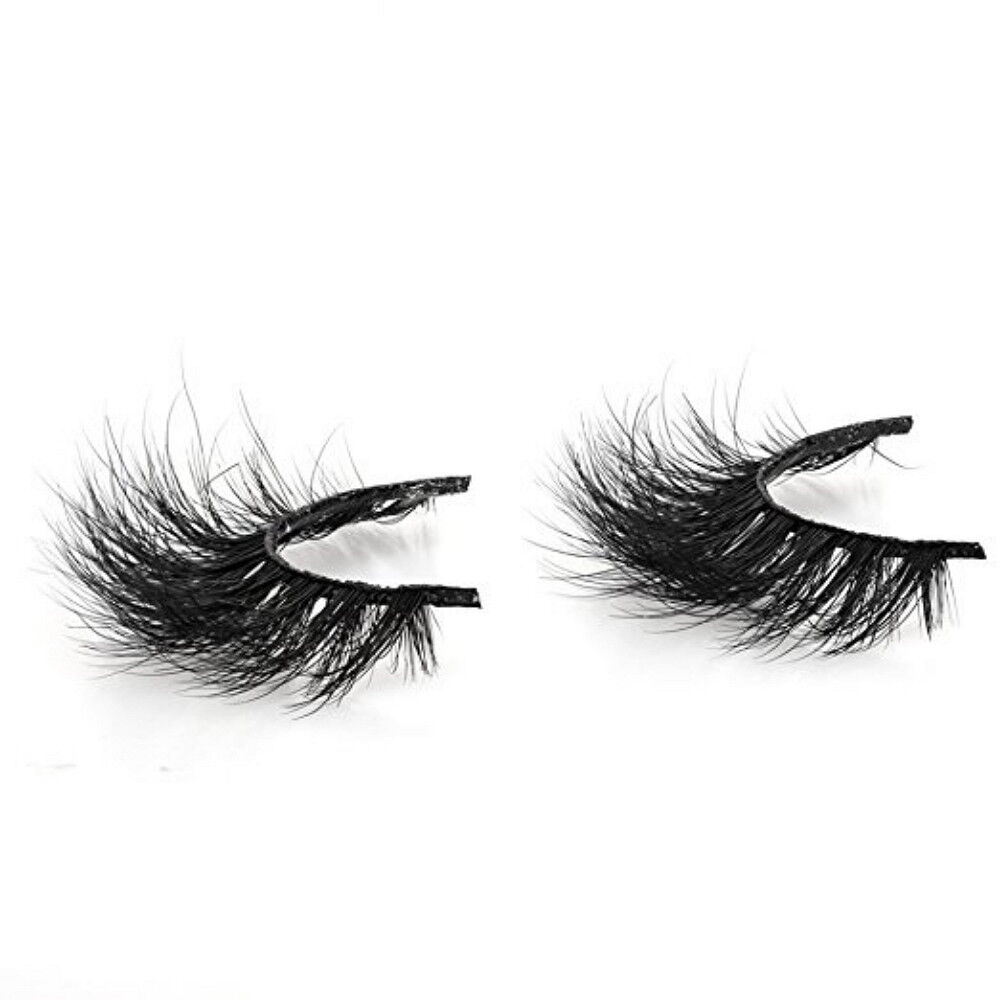 Kitcheniva Siberian Mink Fur Soft Thick 3D False Eyelashes Natural