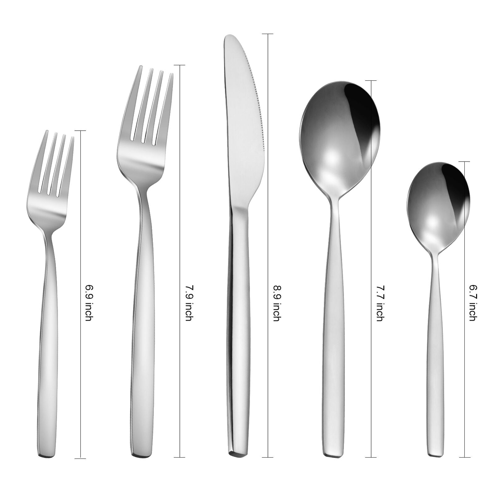 Kitcheniva 30-Pcs Stainless Steel Silverware Cutlery Set