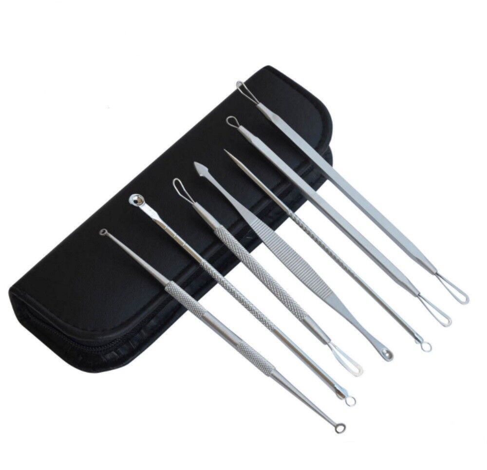 Kitcheniva 7-Pcs Blackhead Acne Comedone Pimple Blemish Extractor Remover