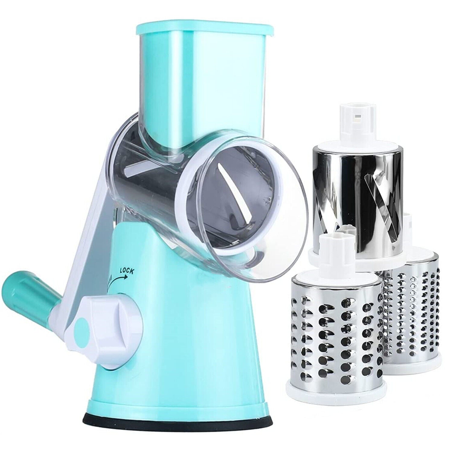 Kitcheniva Rotary Cheese Grater -Manual Vegetable Slicer