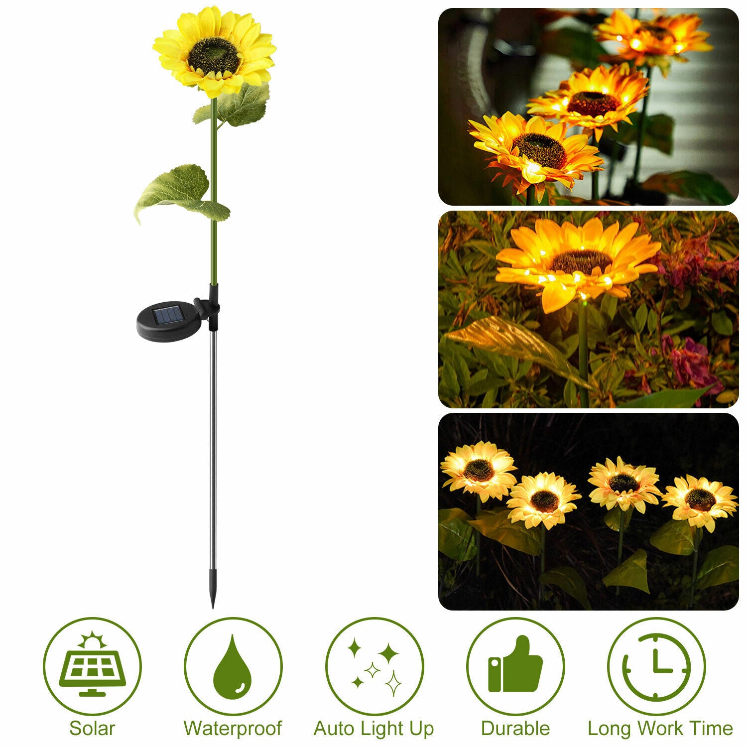 Kitcheniva Solar Sunflowers LED Lights