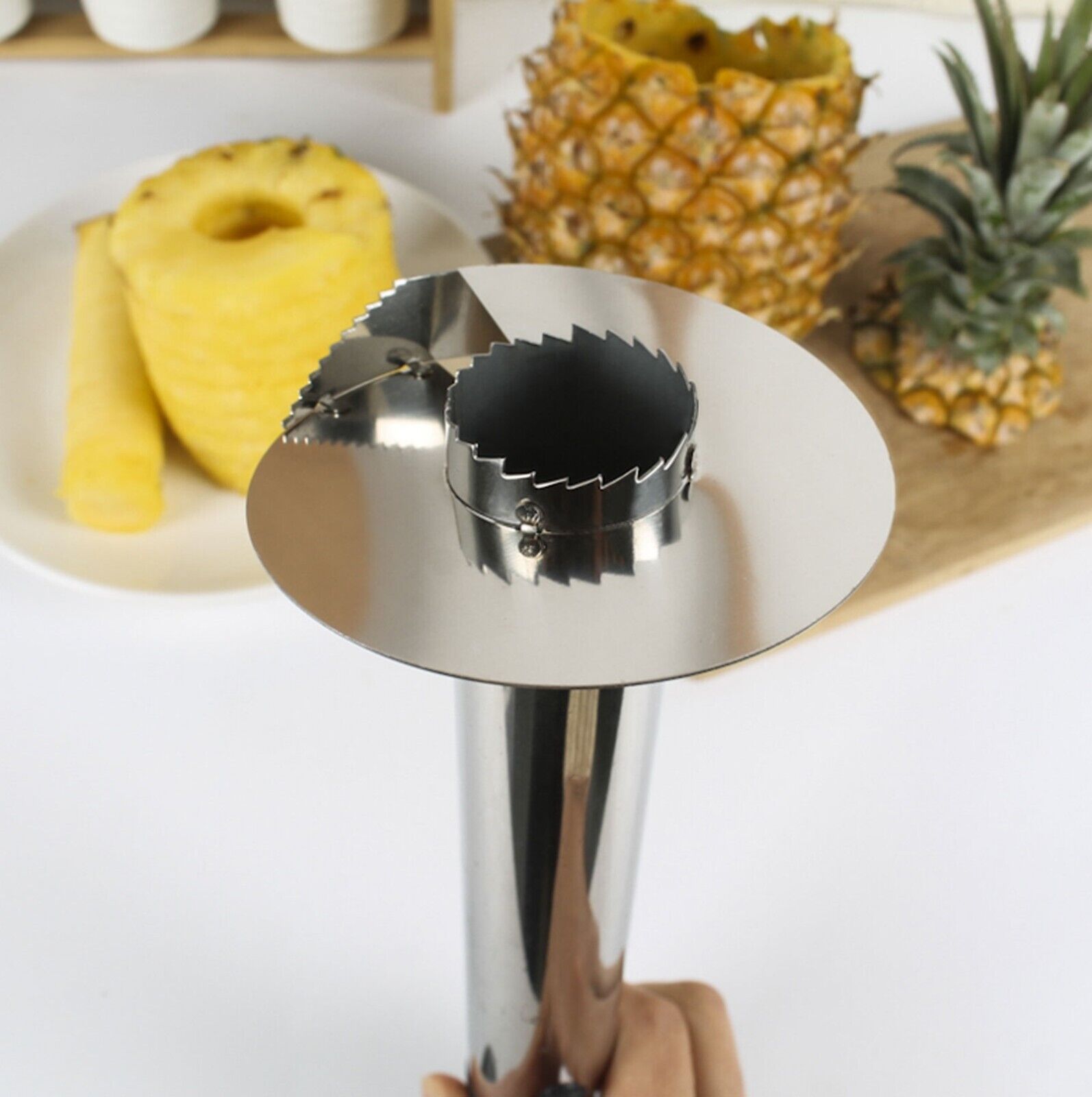 Kitcheniva Stainless Steel Fruit Pineapple Cutter Peeler Corer Slicer