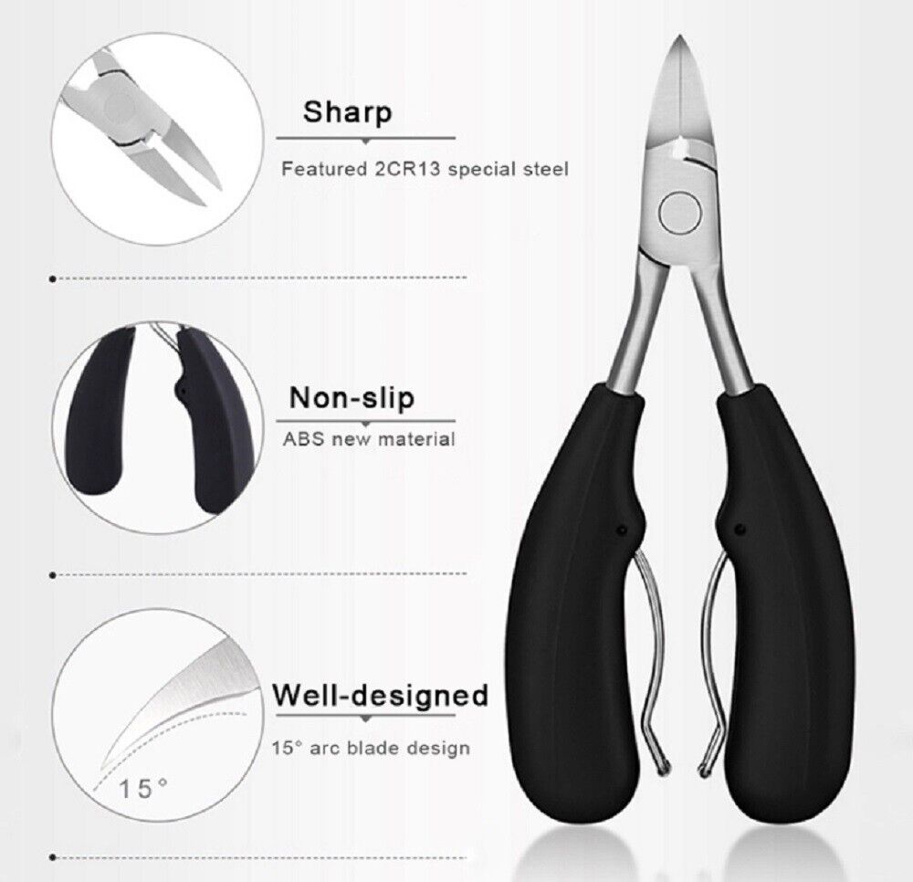 Kitcheniva Heavy Duty Toenail Clippers Precision For Thick Ingrown Nail Scissor