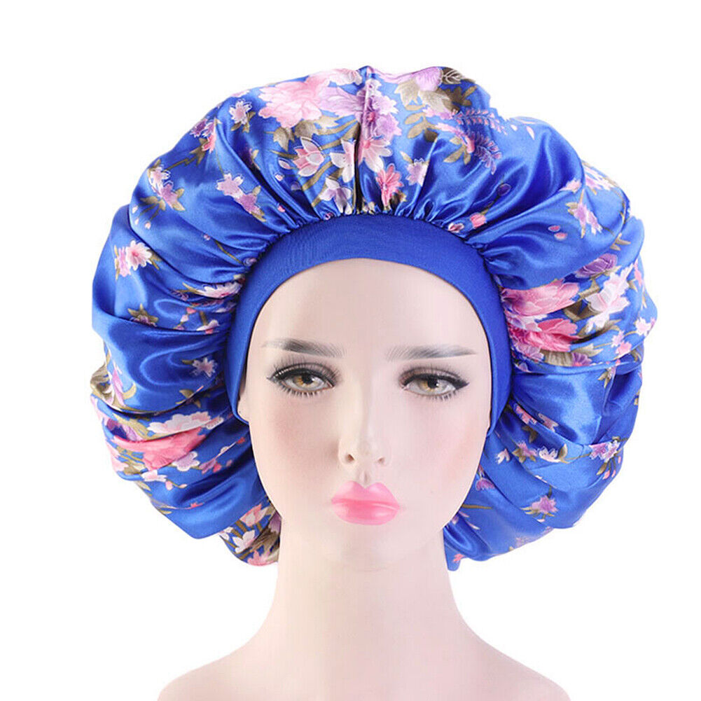 Kitcheniva Extra Large Long Hair Care Satin Bonnet Cap