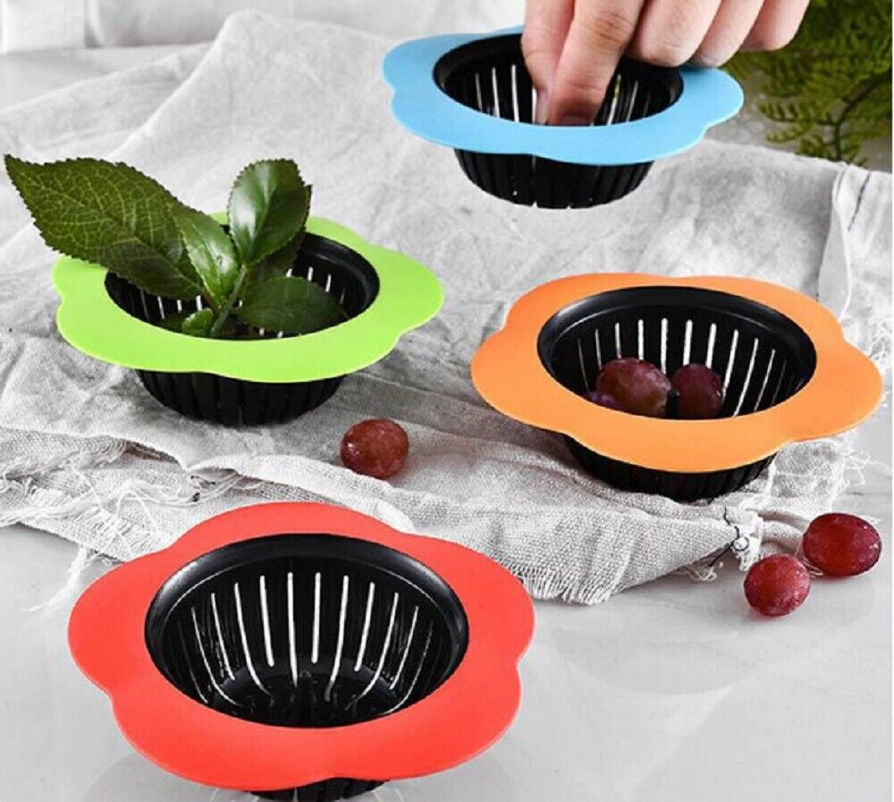 Kitcheniva 4 Pcs Plastic Kitchen Sink Drain Strainer