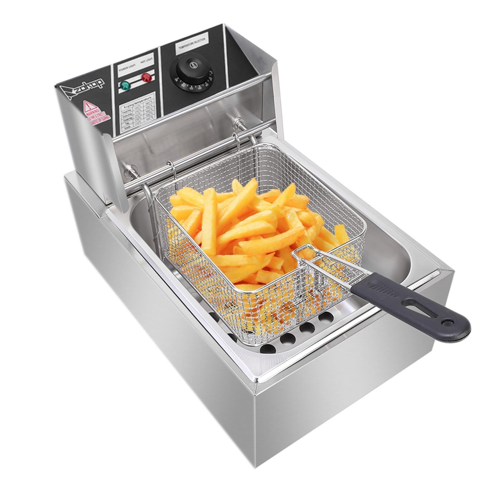 Zokop 6.3QT Electric Deep Fryer Commercial Tabletop