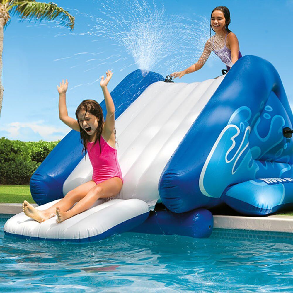 Kitcheniva Kool Splash Inflatable Pool Water Slide And Inflatable UFO Chair