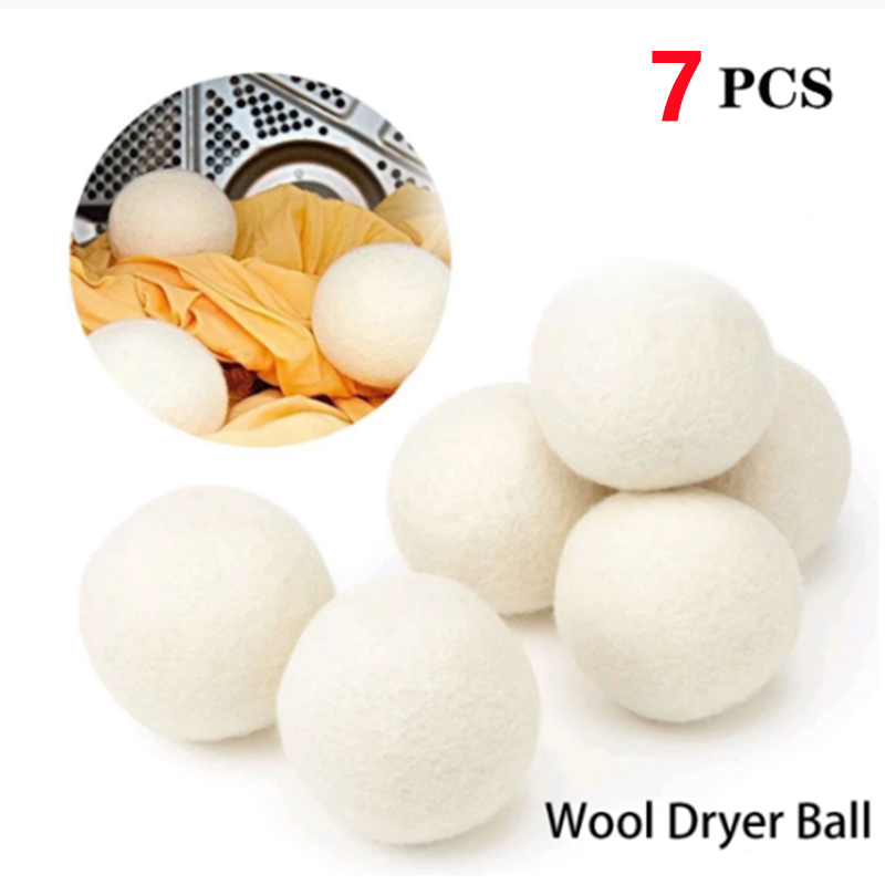 Kitcheniva Reusable Wool Dryer Balls Set of 7