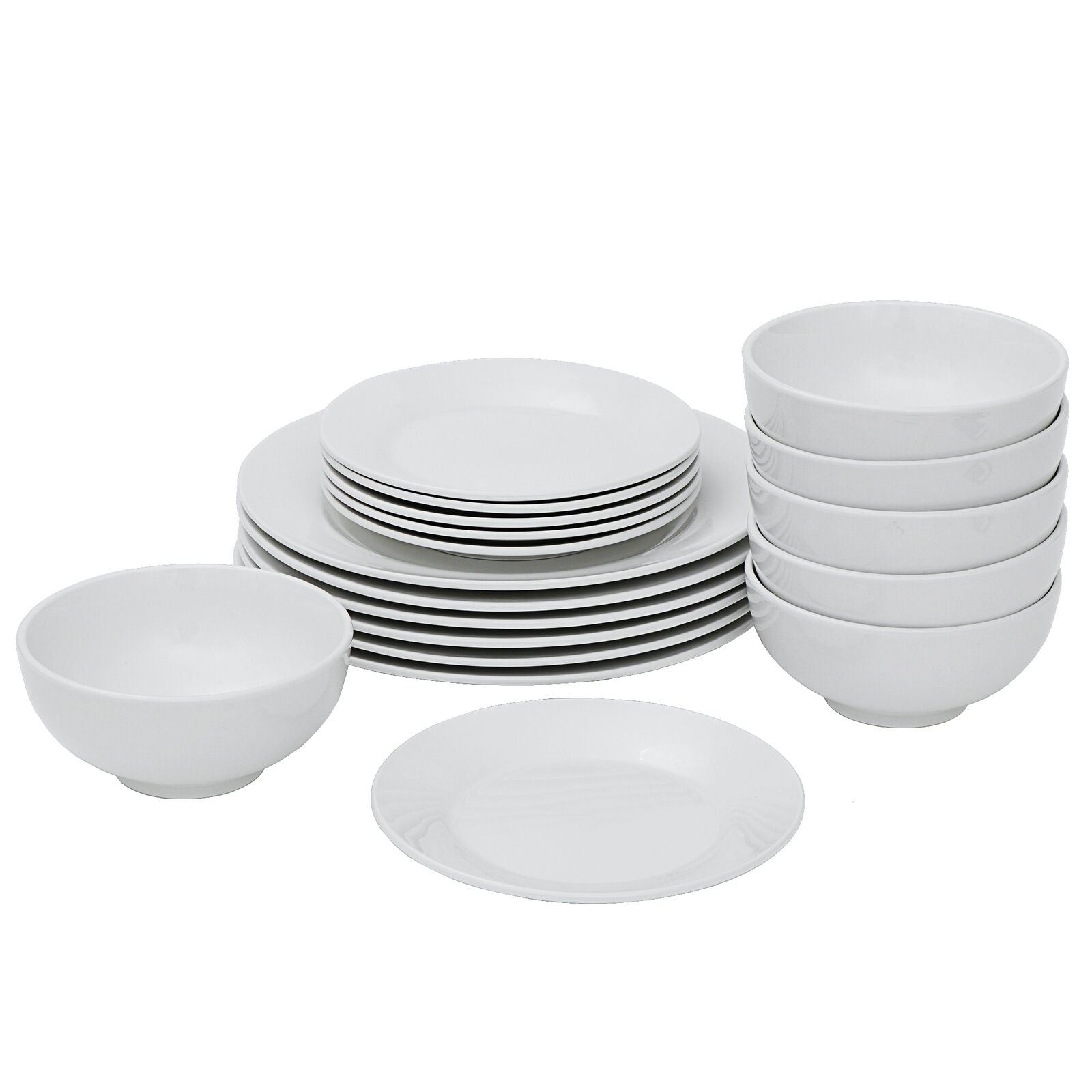 Kitcheniva 18-Pcs Dinnerware Set Round Dinner Plates