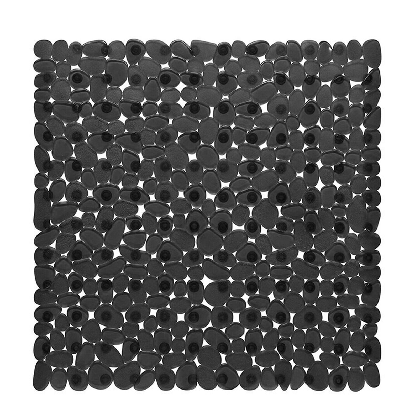 Kitcheniva Bathtub Mat 21" x 21", Pebble Black