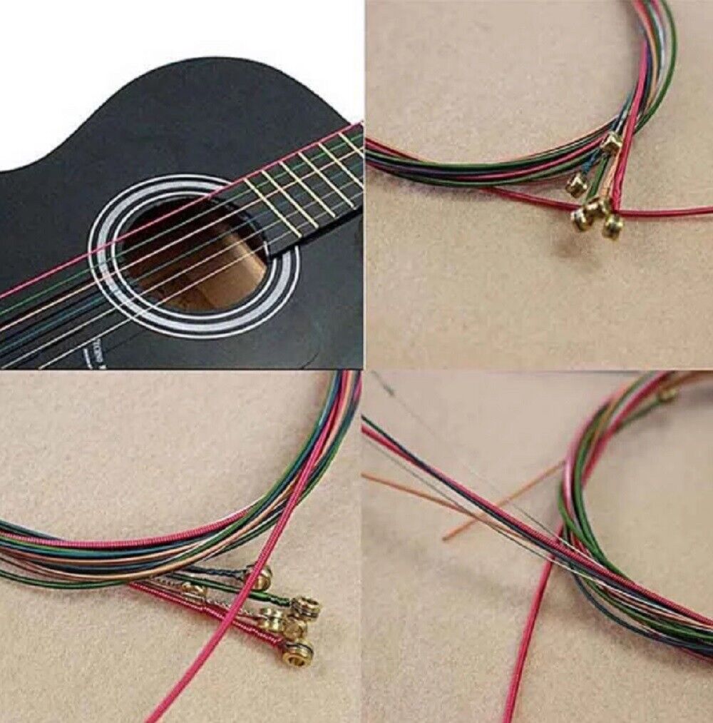 Kitcheniva 3 Sets Of 6PCS Colorful Acoustic Guitar Strings