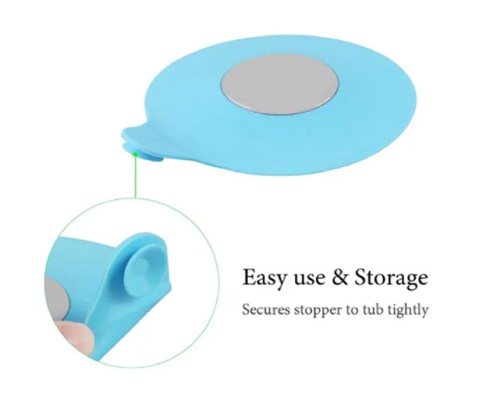 Kitcheniva 2-PCS Silicone Tub Sink Rubber Water Stopper Kitchen Bath