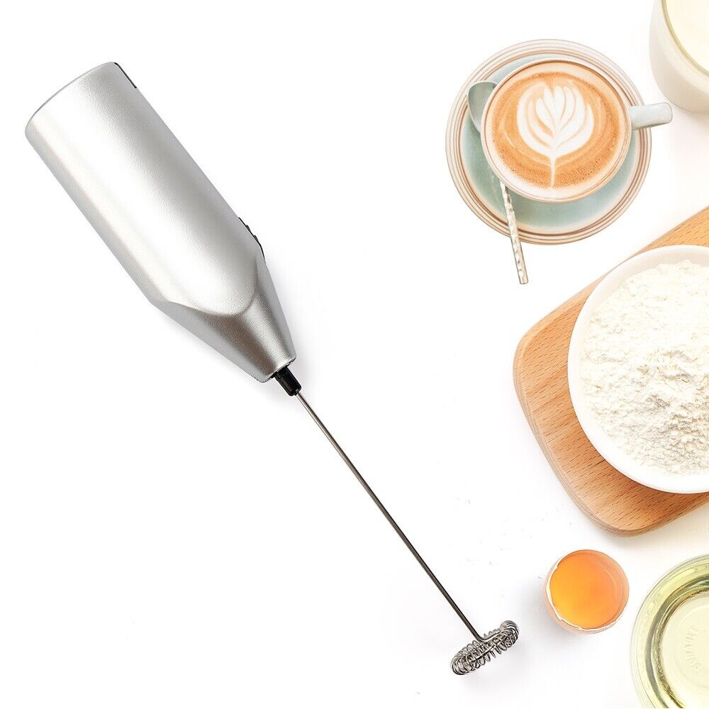 Kitcheniva Electric Milk Mixer, Silver