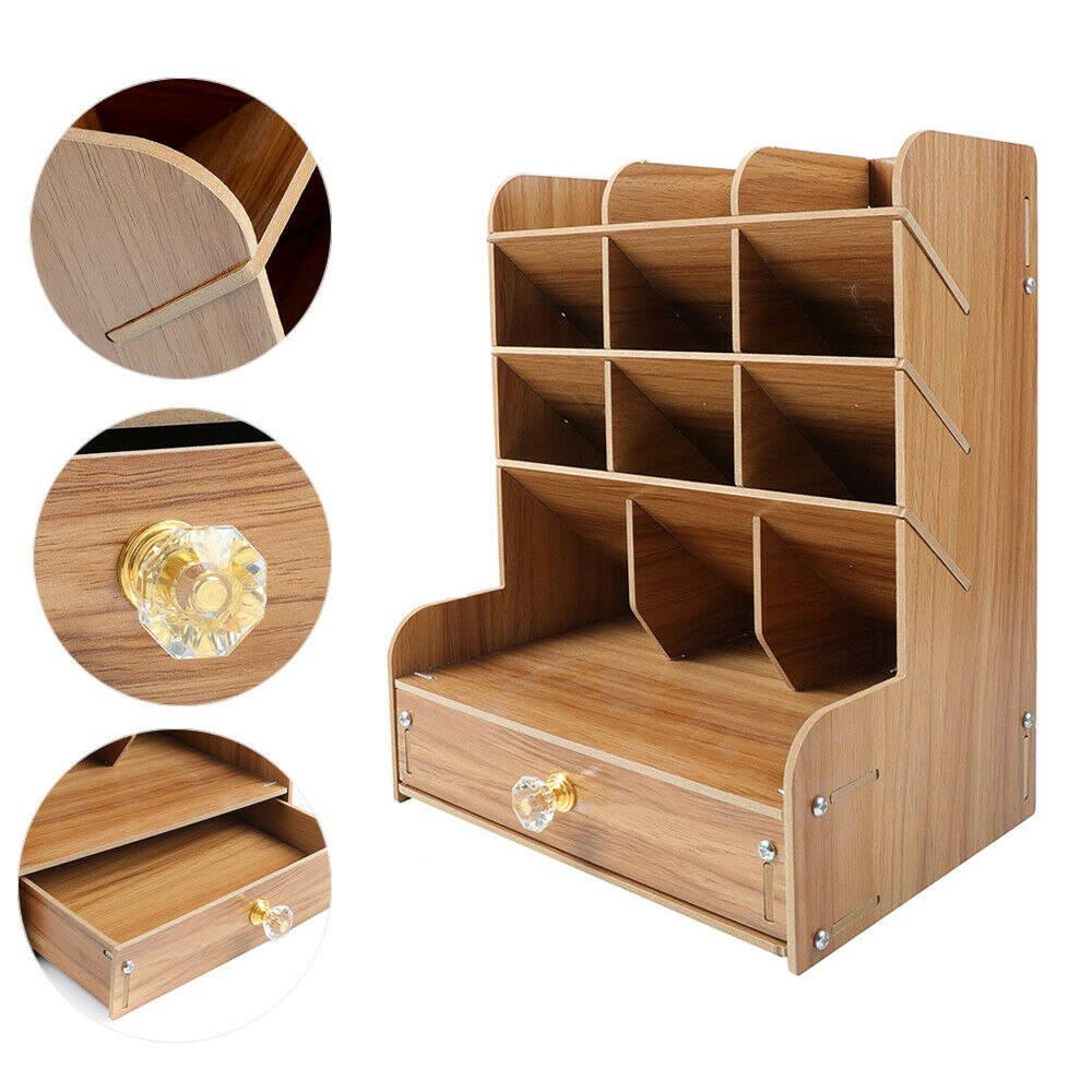 Kitcheniva Wooden Pen Desk Organizer Desktop Drawer